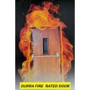 ICC DURRA 2H Fire Door set 800 x 2100 (mm) with View Panel 150 x 600 (mm) Door Frame 60 x 100 (mm) 