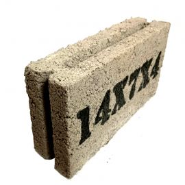 Solid Cement Block 14'' X 7'' X 4''