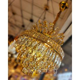 Crystal Chandelier Gold LED 60W