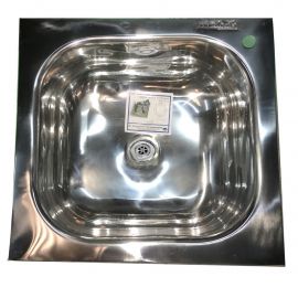 Mascons Stainless Steel Kitchen Sink 17" x 18" x 0.6mm