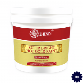 ZHENDI Super Bright Hot Gold Paint Water Based