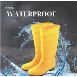 Three Star Safety Gum Boots Pair Yellow 