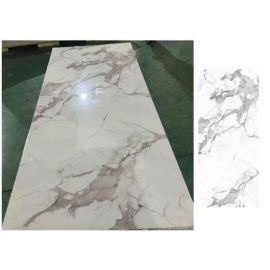 UV PVC Artificial Marble Tile Sheet For Wall Cladding 8ft x 4ft