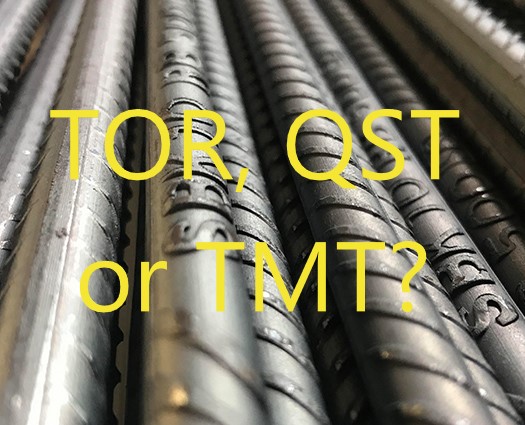 Are TOR, TMT and QST Steel Bars the same?