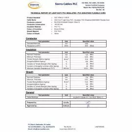 Sierra Cables 2 Core 0.5mm² 16/0.20mm Flexible Cord Cable 300V/300V 