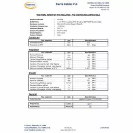Sierra Cables 4mm² 7/0.85mm Single Electric Cable 300V/500V 