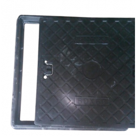 Square Manhole Cover SMC Fiberglass 300 / 400 / 450 / 600mm with Handle