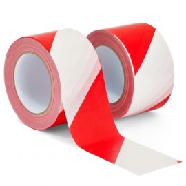 Barricade Tape Red And White 4"
