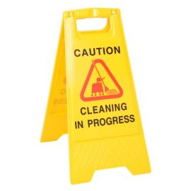 Caution Cleaning In Progress Sign Board Plastic