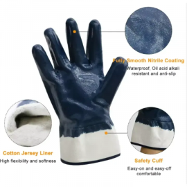 Cotton Jersey PVC Nitrile Gloves