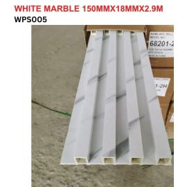 Fluted Wall Panel WPC Black Marble 9½ft x 6inch WPS004