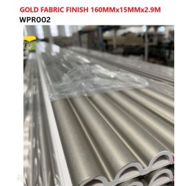 Fluted Wall Panel WPC Gold Fabric Finish 9½ft x 6inch WPR002