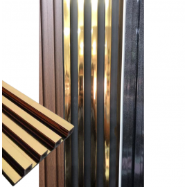 Fluted Wall Panel WPC Gold 9ft x 6inch 
