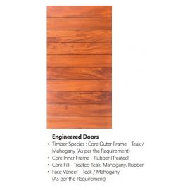 ICC Timber Engineered Timber Doors Teak/Mahogany 7ft x 3ft