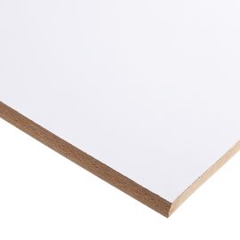 White MDF Melamine 8ft x 4ft 15mm, 18mm