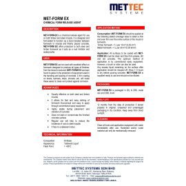 MET-FORM EX - Mould oil technical data sheet 1