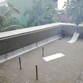 Cementitious waterproofing Installation