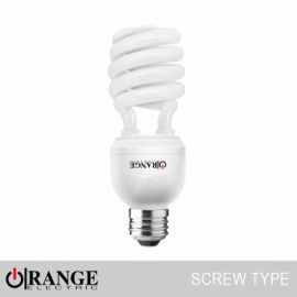 Orange CFL Bulb 55W Screw Type Day Light