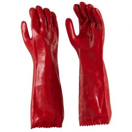 Chemical Resistance Elbow Length Glove - PVC Coated  