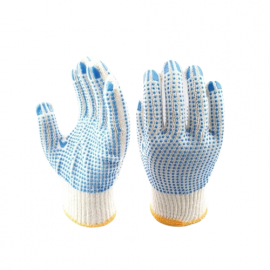 PVC Dotted Cotton Gloves Double Side