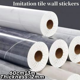 3D decor PVC + PET marble sheet wall paper image 1